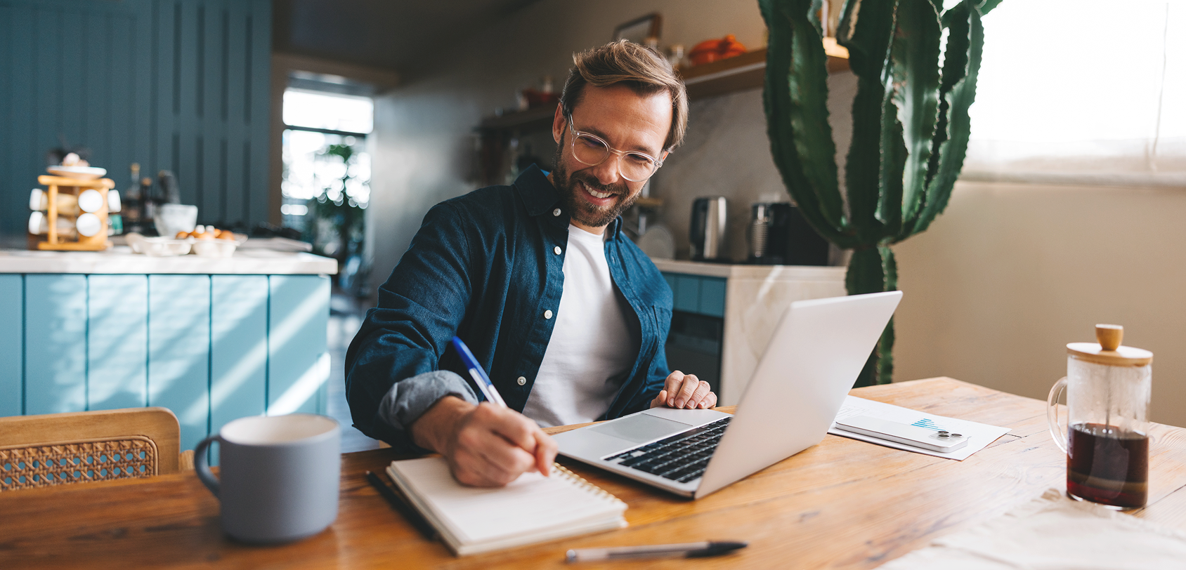 Homeowner reviewing a mortgage statement